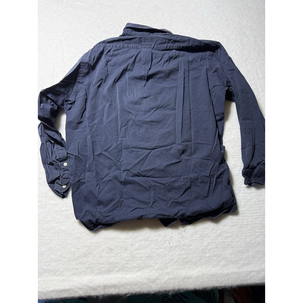 Polo Ralph Lauren Blake Shirt Mens XL Navy Button Front Long Sleeve Cotton - Picture 8 of 10